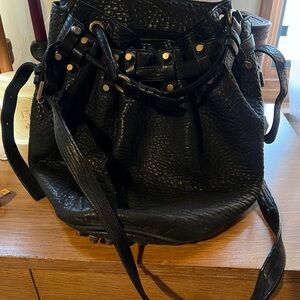 Alexander Wang Black Leather bucket bag
